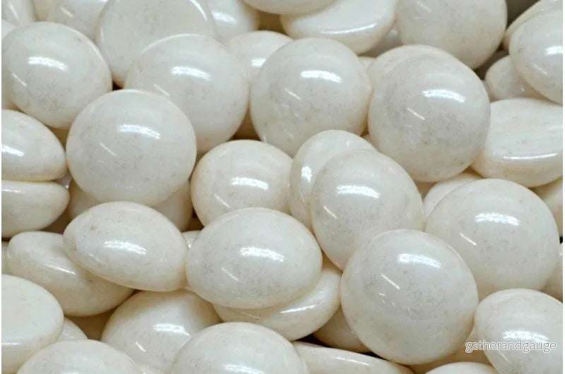 Cabochon – Alabaster Shimmer 14mm, 6-pack Cabochon – Alabaster Shimmer 14mm, 6-pack