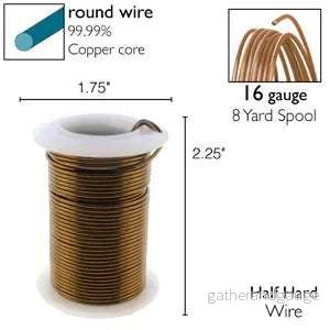 Wire Elements 16 Ga - Antik Bronsfärgad, Non tarnish, 1 rulle - Bild 2