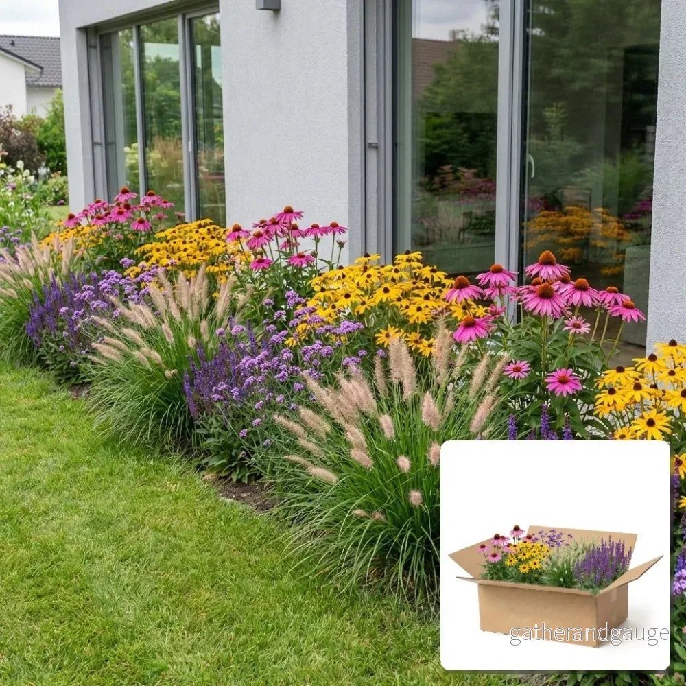 Pack Massif Plein Soleil Rose & Violet - 30 plantes - Bild 2