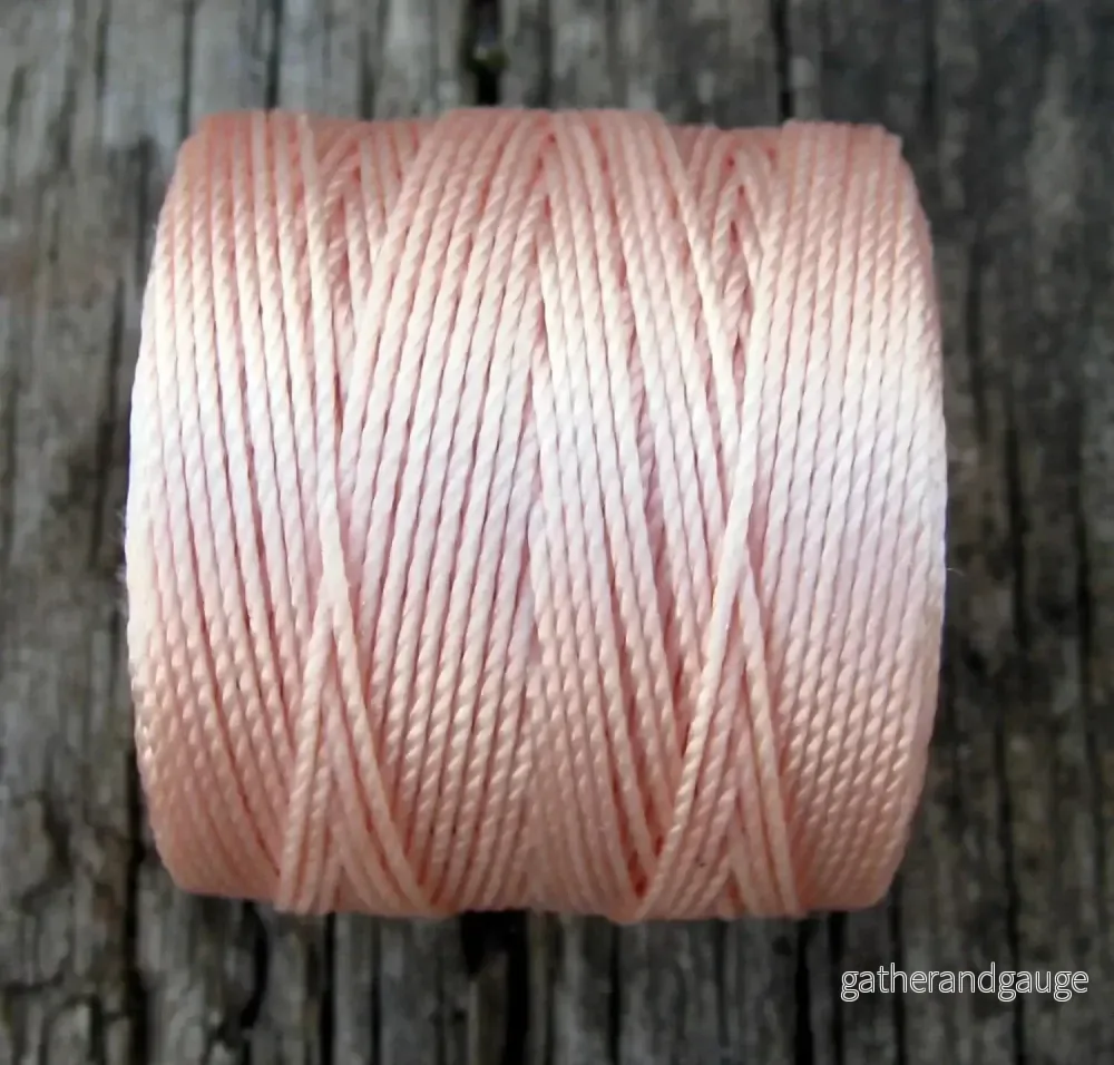 S-Lon Bead cord - Natural, 1 Rulle