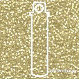 Miyuki Seed Beads - Semi-Matte Yellow Lined Crystal 11/0, 24 Gram
