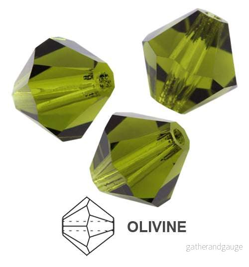 Tjeckiska MC Bicone – Olivine 4 mm,30- pack Tjeckiska MC Bicone – Olivine 4 mm,30- pack