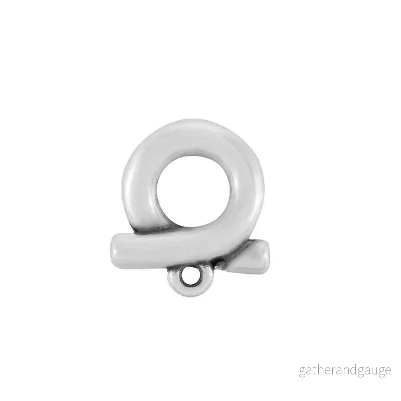 Örstickare Silverfärgad - Loop 14x15mm, 2-pack - Bild 2