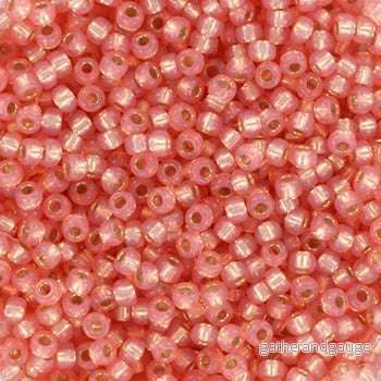 Miyuki Seed Beads – Silverlined Dyed Alabaster Salmon 11/0, 10 Gram Miyuki Seed Beads – Silverlined Dyed Alabaster Salmon 11/0, 10 Gram