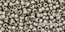TOHO Seed Beads - Metallic Frosted Antique Silver 11/0, 10 gram