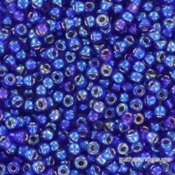 Miyuki Seed Beads - Silver Lined Cobalt AB 11/0, 10 gram