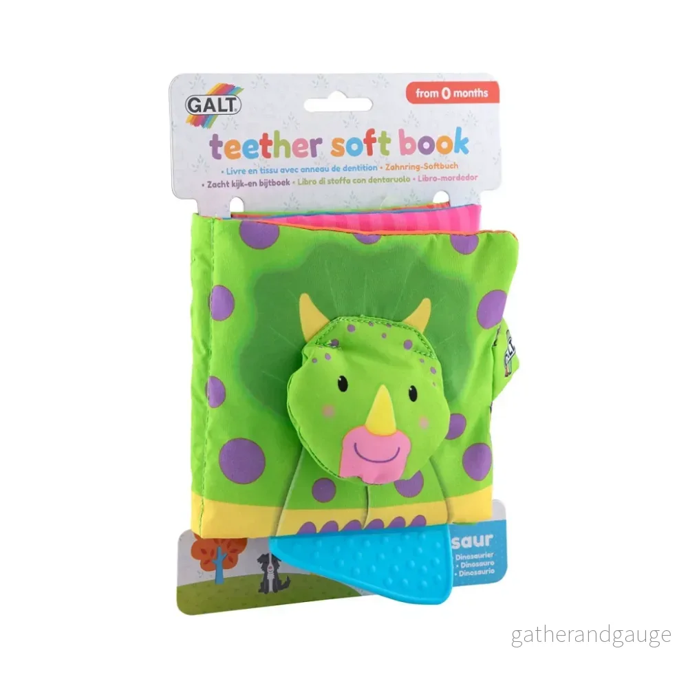 Galt Mjukbok med Tuggdel – Dino