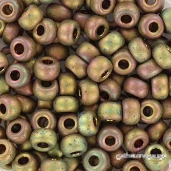 Miyuki seed beads – Metallic Matte Iris Khaki 6/0, 10 gram Miyuki seed beads – Metallic Matte Iris Khaki 6/0, 10 gram
