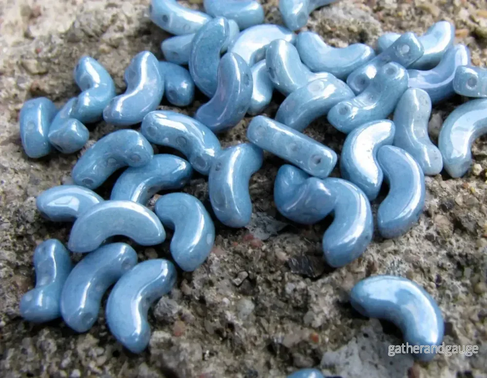 Arcos® par Puca® - Opaque Blue Ceramic Look, 10 gram - Bild 3