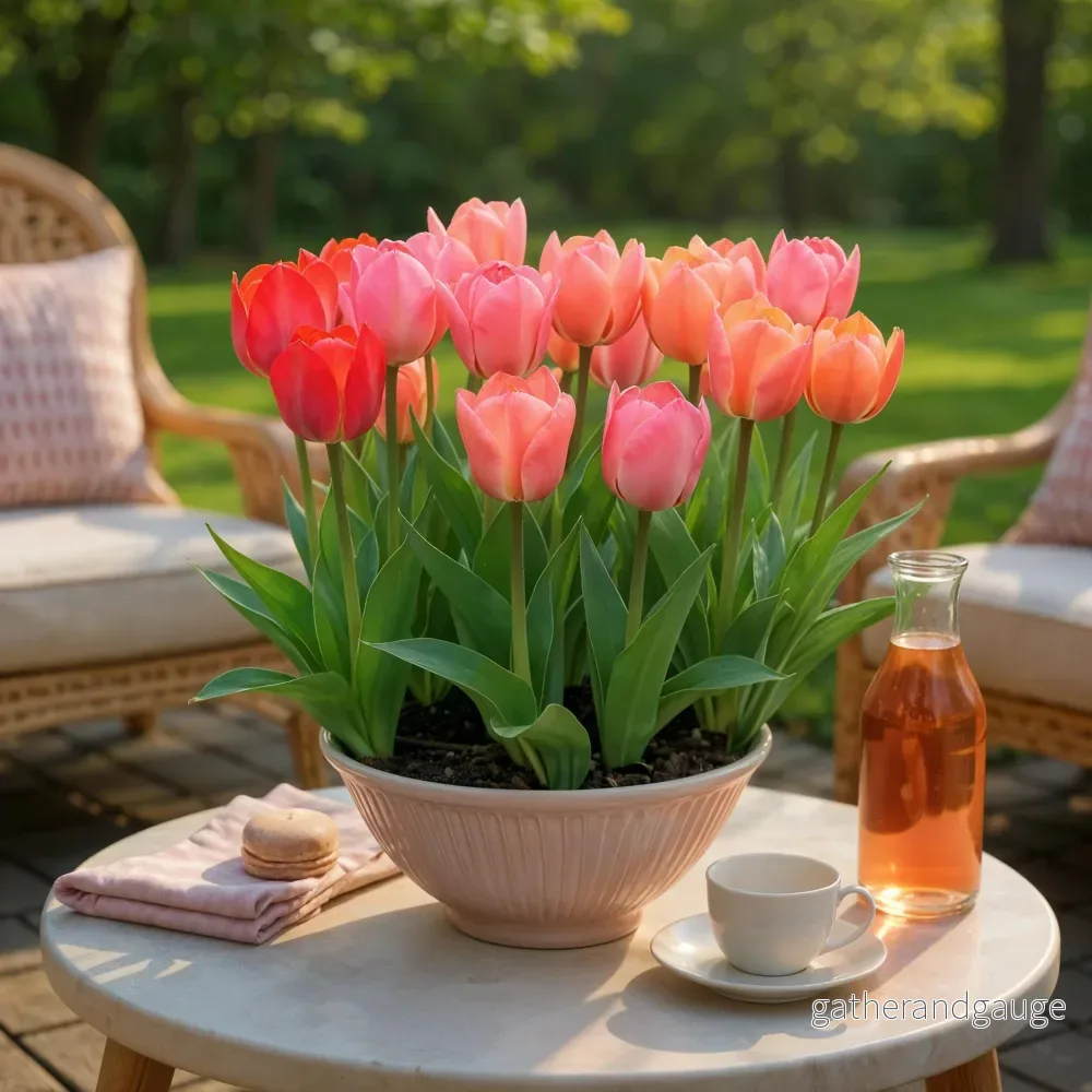 Tulip (Tulipa) 'Pink-Red' - Bild 2