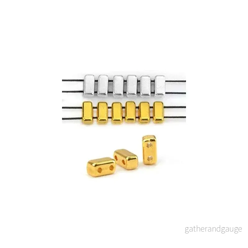 Mellandel Guldfärgad - Like Bricks 3x7mm 2-pack - Bild 2