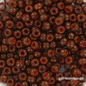 Miyuki Seed Beads – Duracoat Opaque Cognac 8/0, 10 gram
