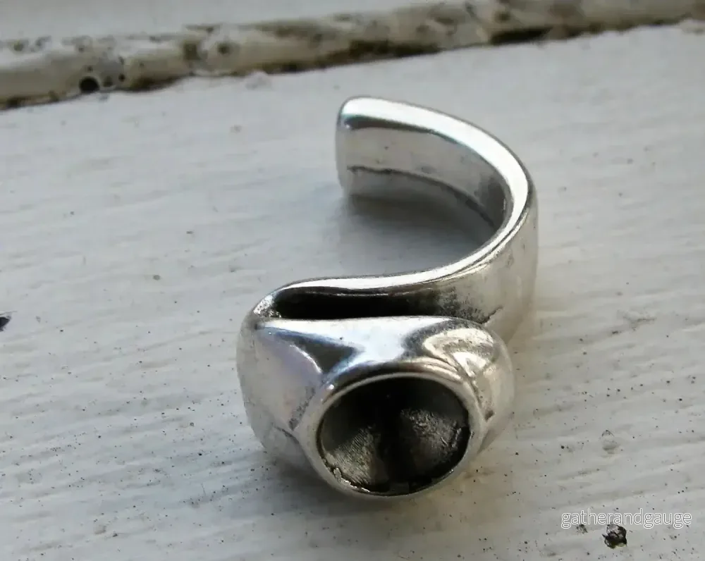 Ringstomme Silverfärgad f- ör Band 5mm och Chaton 1 Styck