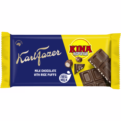 Fazer Kina Rispuffar Karl Fazer Chokladkaka 125g