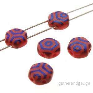 Honeycomb - Red Laser Web Azuro 6mm, 1 sträng