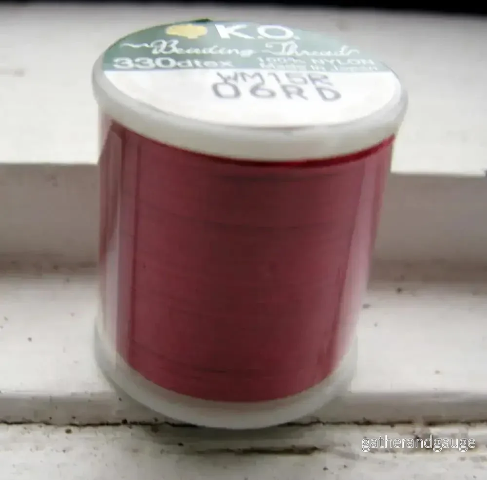 K.O Pärltråd - Rich Red, 1 Rulle - Bild 3