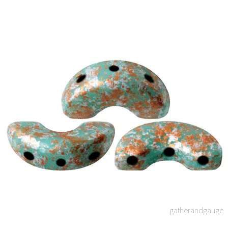 Arcos® par Puca® – Opaque Green Turquoise Tweedy, 10 gram