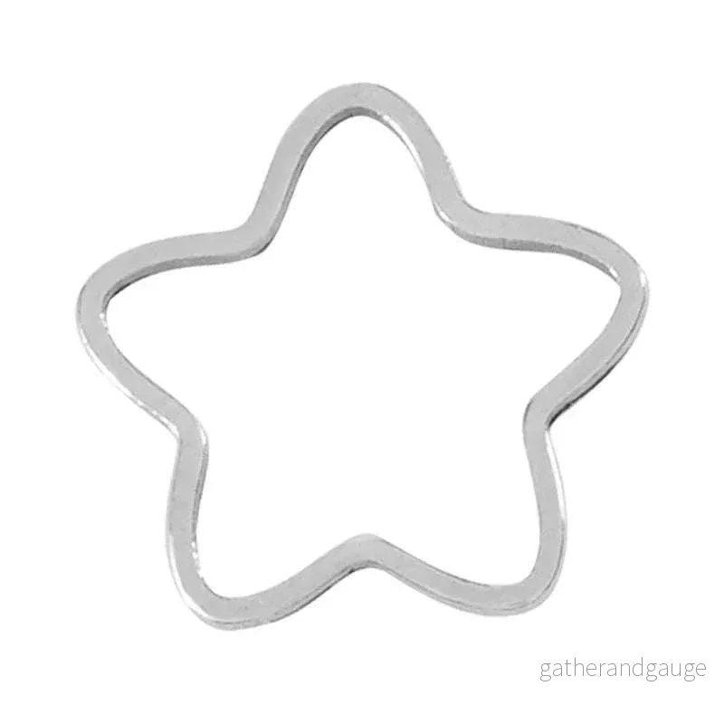Blomma / Stjärna Silverpläterad – 10 mm 1 styck