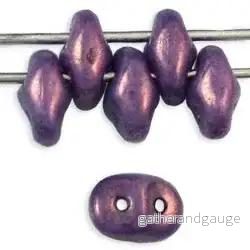 SuperDuo - Luster Metallic Amethyst Chalk, 10 gram