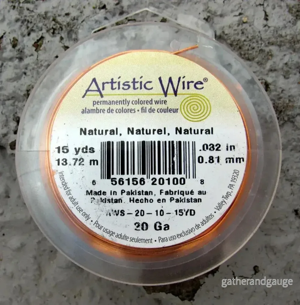 Artistic Wire 20 Ga – Natural, 1 Rulle