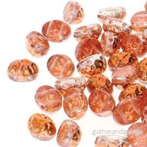 Baroque Cabochon - Crystal Sunset Oval 8x6mm 2-håls 10-pack