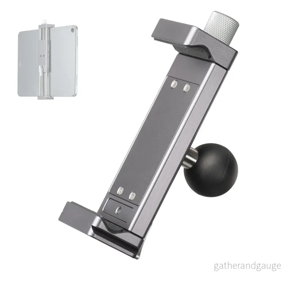 FANAUE Universal Holder for 3.7”-9” Tablets Compatible with Two B 1” Size Round Ball Bases for iPad