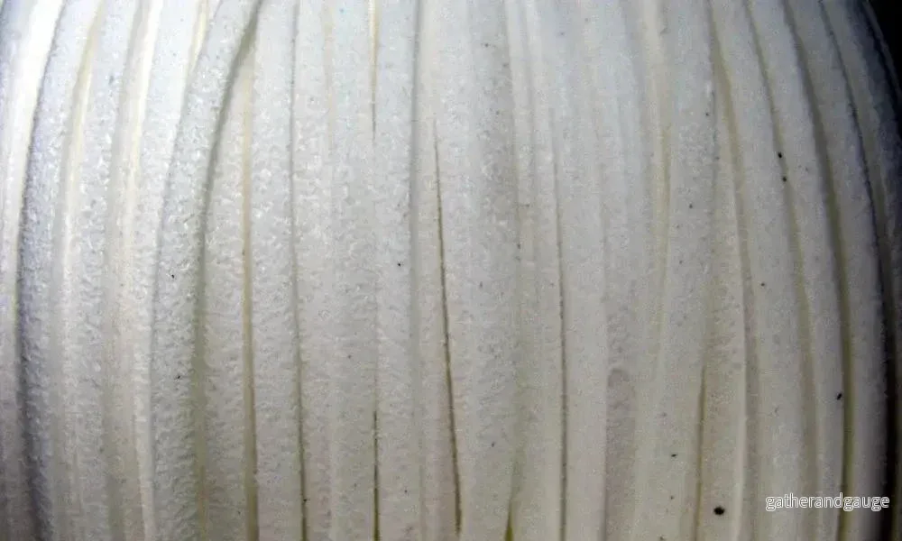 Mockaimitation - Vit, 3 mm, 1 m - Bild 2