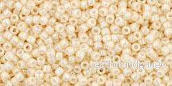 TOHO Seed Beads – Opaque Lusted LT Beige 15/0, 10 gram TOHO Seed Beads – Opaque Lusted LT Beige 15/0, 10 gram