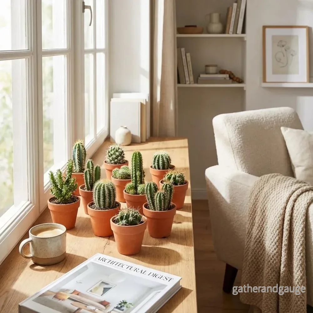 Mini Cactus Mix – 3 Stuks – Ø 8,1 cm – Hoogte: 5-10 cm – Terracotta Potten Mini Cactus Mix – 3 Stuks – Ø 8,1 cm – Hoogte: 5-10 cm – Terracotta Potten
