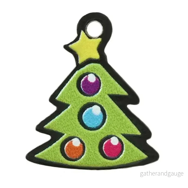 Hänge Plexi/Akryl – Julgran 16x19mm 1 styck