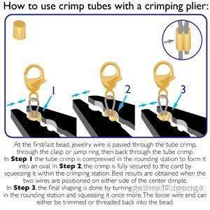 Basic Elements - Crimp tube 2 mm, Gold plated, 100-pack - Bild 3