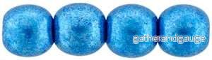 Tjeckiska Druks - Saturated Metallic Nebulas Blue 4 mm, 50-pack