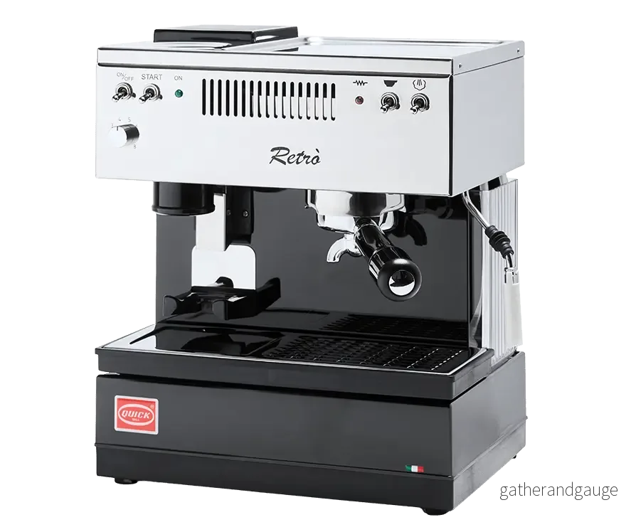 Quick Mill Retrò – Kompakt retro espressomaskin med kvarn Quick Mill Retrò – Kompakt retro espressomaskin med kvarn