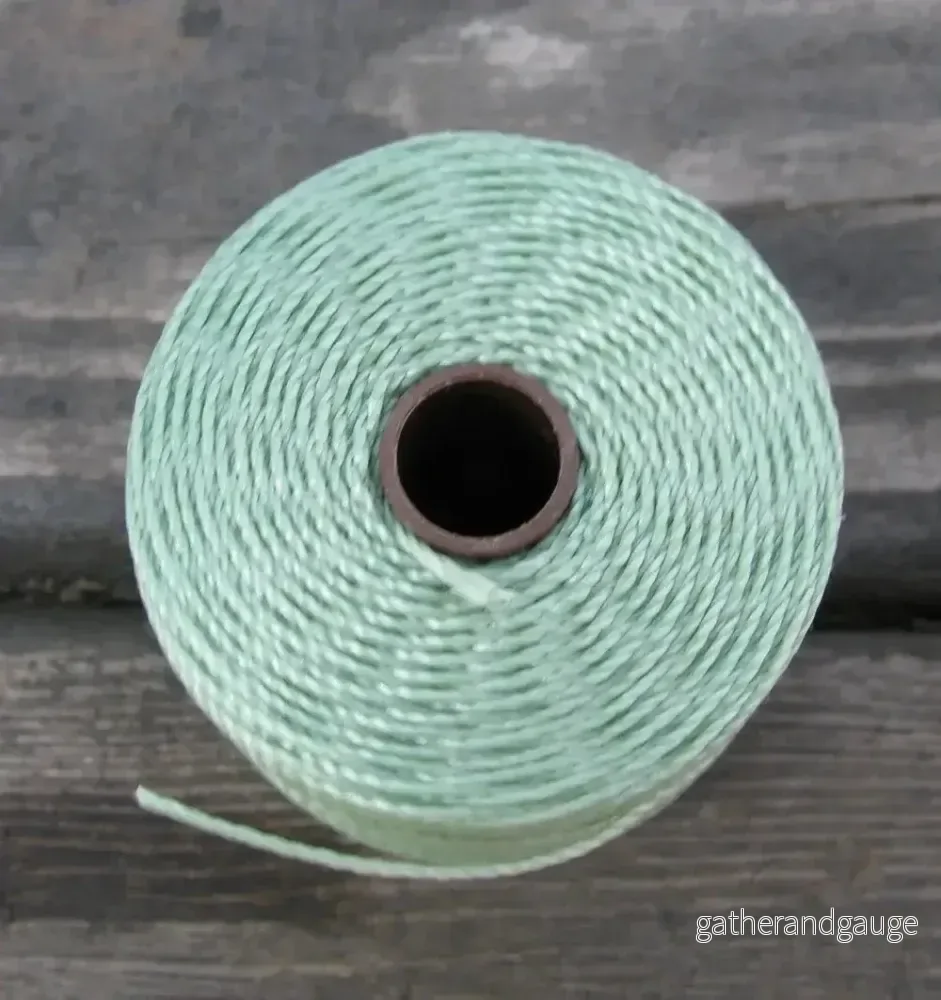 S- Lon bead cord – Mint, 1 rulle S- Lon bead cord – Mint, 1 rulle