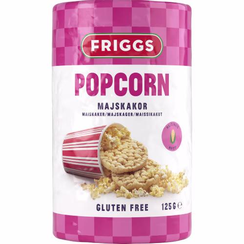 Friggs Popcorn Majskakor 125g Friggs Popcorn Majskakor 125g