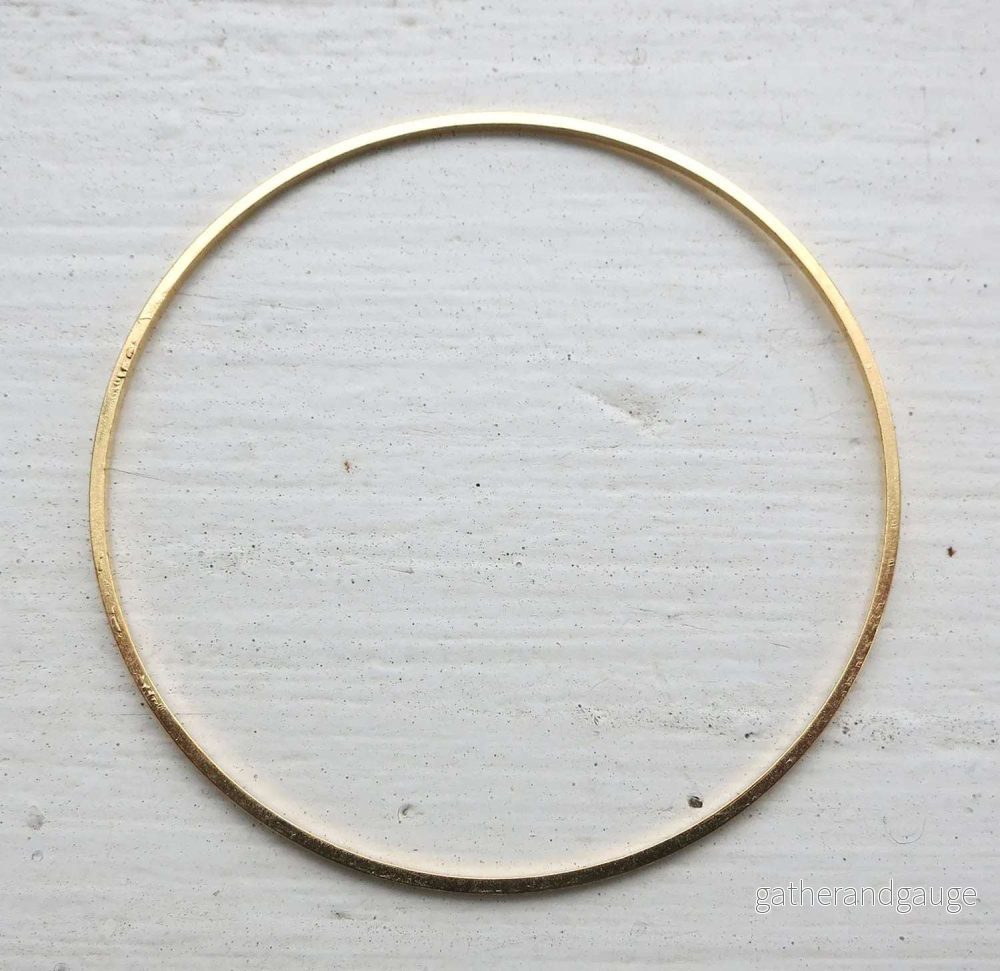 Cirkel 24K Guldpläterad – 50mm 1 Styck