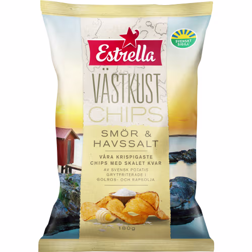 Estrella Chips Smör & Havssalt Västkustchips