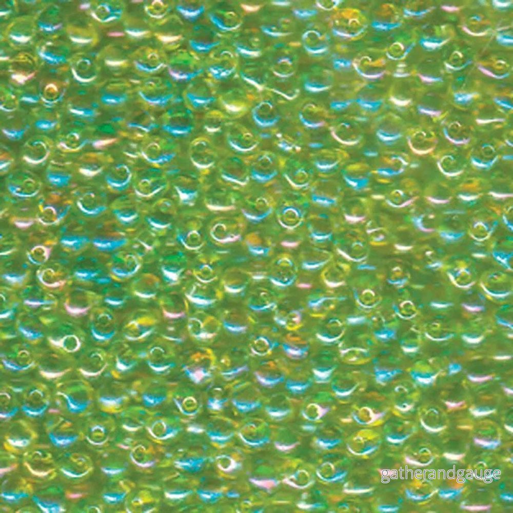 Miyuki Drops - Transparent Chartreuse AB 3,4mm, 10 gram