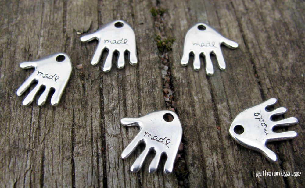 Berlock Silverfärgad - Hand "made", 5-pack - Bild 2