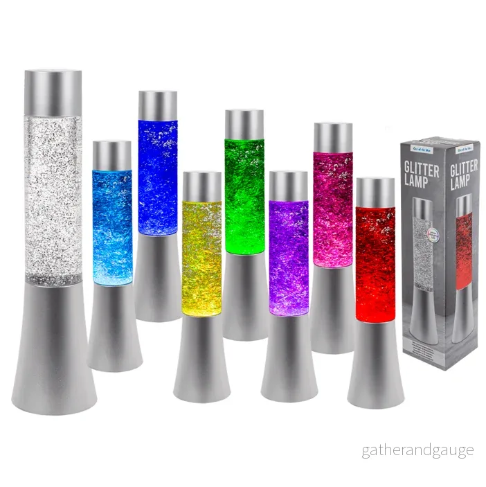 Glitter lampa med färgskiftande LED Ljus - Bild 2