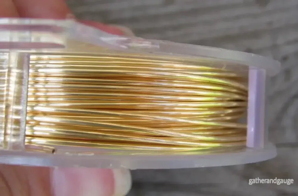Artistic Wire 20 Ga - Silverpläterad Guldfärgad 1 Rulle - Bild 2