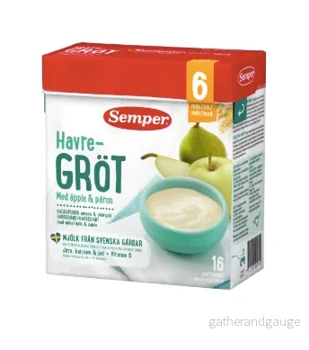 Havregröt med Äpple & Päron Från 6 Månader Havregröt med Äpple & Päron Från 6 Månader