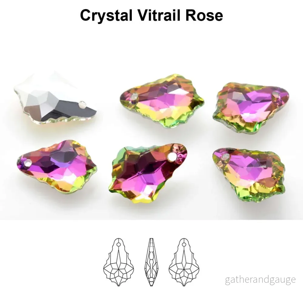 Aurea Crystals A6090 Baroque Pendant – Crystal Vitrail Rose 22 mm, 1 styck Aurea Crystals A6090 Baroque Pendant – Crystal Vitrail Rose 22 mm, 1 styck