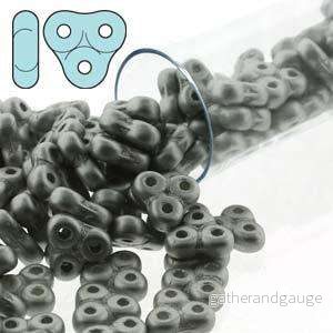 Trinity Beads – Matte Metallic Silver 6x6mm 8 gram Trinity Beads – Matte Metallic Silver 6x6mm 8 gram