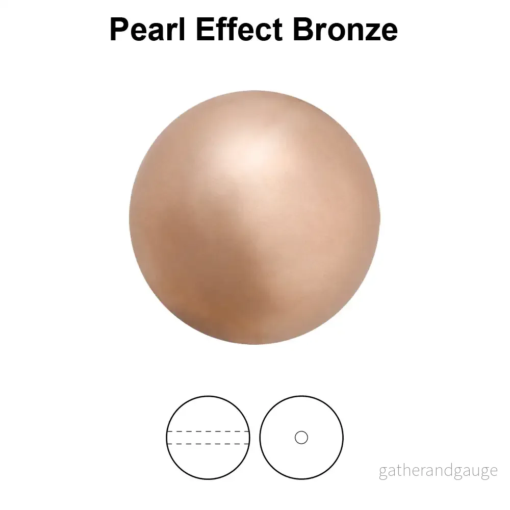 Preciosa Pearl Round – Maxima Bronze 4 mm, 50- pack Preciosa Pearl Round – Maxima Bronze 4 mm, 50- pack