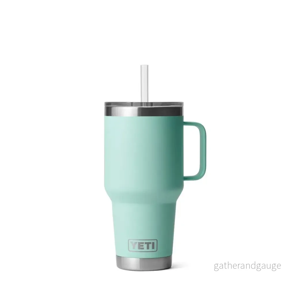 Rambler Straw Mugg 1L – Turkos