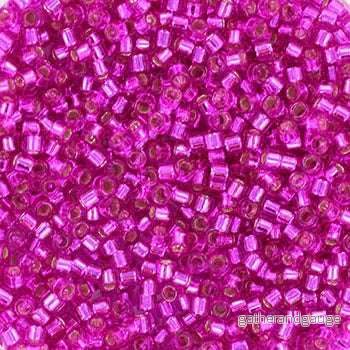 Miyuki Delica - Silverlined Dyed Fuchsia 11/0 5 Gram