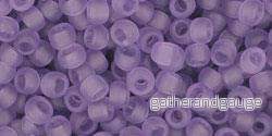TOHO seed beads - Transparent Frosted Sugar Plum 8/0, 10gram