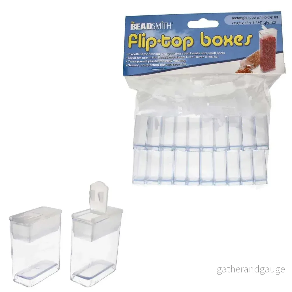 Pärlförvaring – Flip top ask 3,2 x 2,5 cm 20- pack Pärlförvaring – Flip top ask 3,2 x 2,5 cm 20- pack
