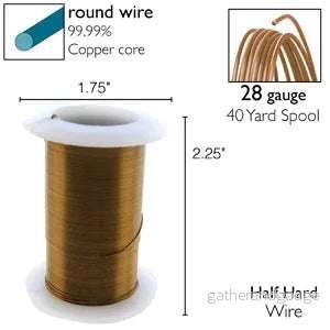 Wire Elements 28Ga - Antik bronsfärgad, Non tarnish, 1 rulle - Bild 2